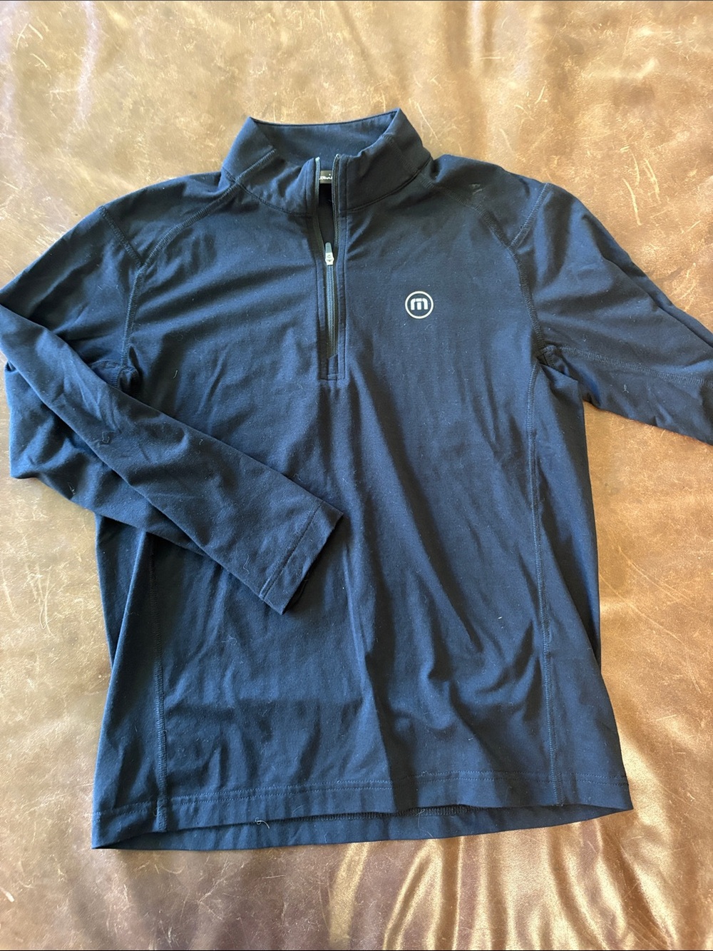 Travis Mathew Women's Black Quarter-Zip Pullover
